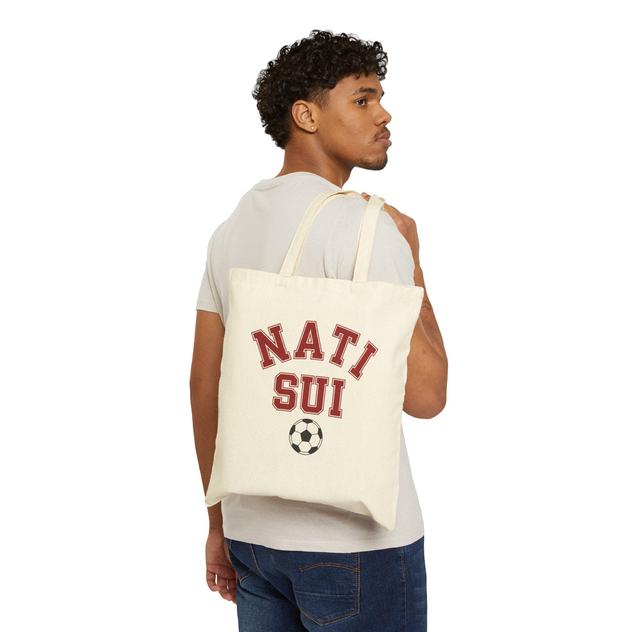 Switzerland Soccer Tote Bag | Nati Vintage College Tote | Retro 1970s Collegiate SUI World Cup Red White Canvas Fan Gift